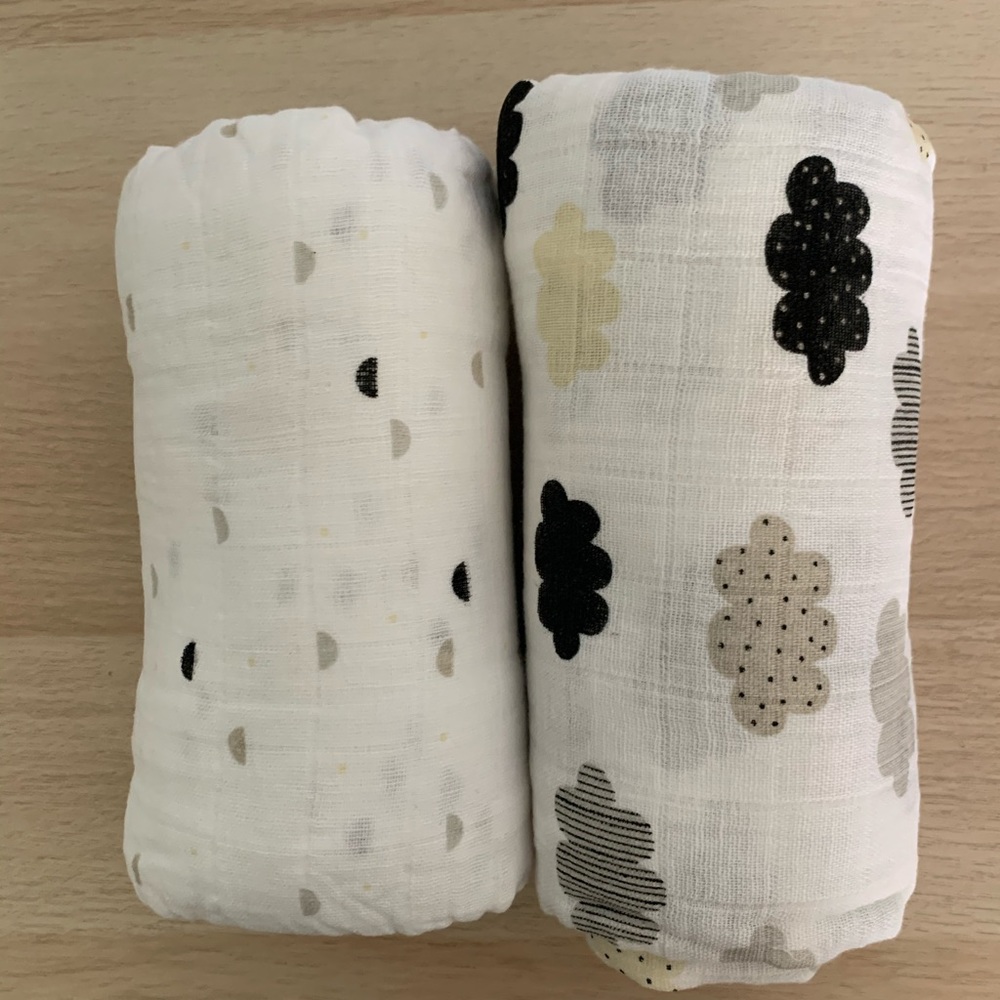 Neutral boutique swaddle set
